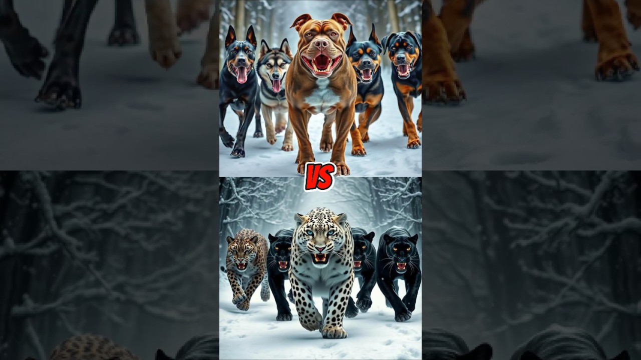 Top 10 strong giant dog of America Pit Bull vs ( Red Fox, Hyena, Bear, Leopard, Wolf ) dog animal