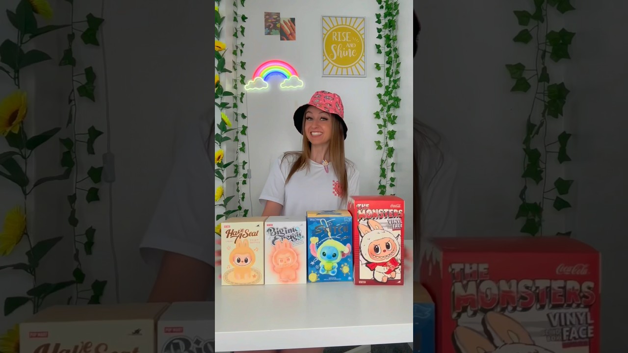 [ASMR] UNBOXING MY *FIRST EVER* LABUBUS BLIND BOXES!!🫢✨⁉️ (SECRET RARE FIND!!!😱) Shorts