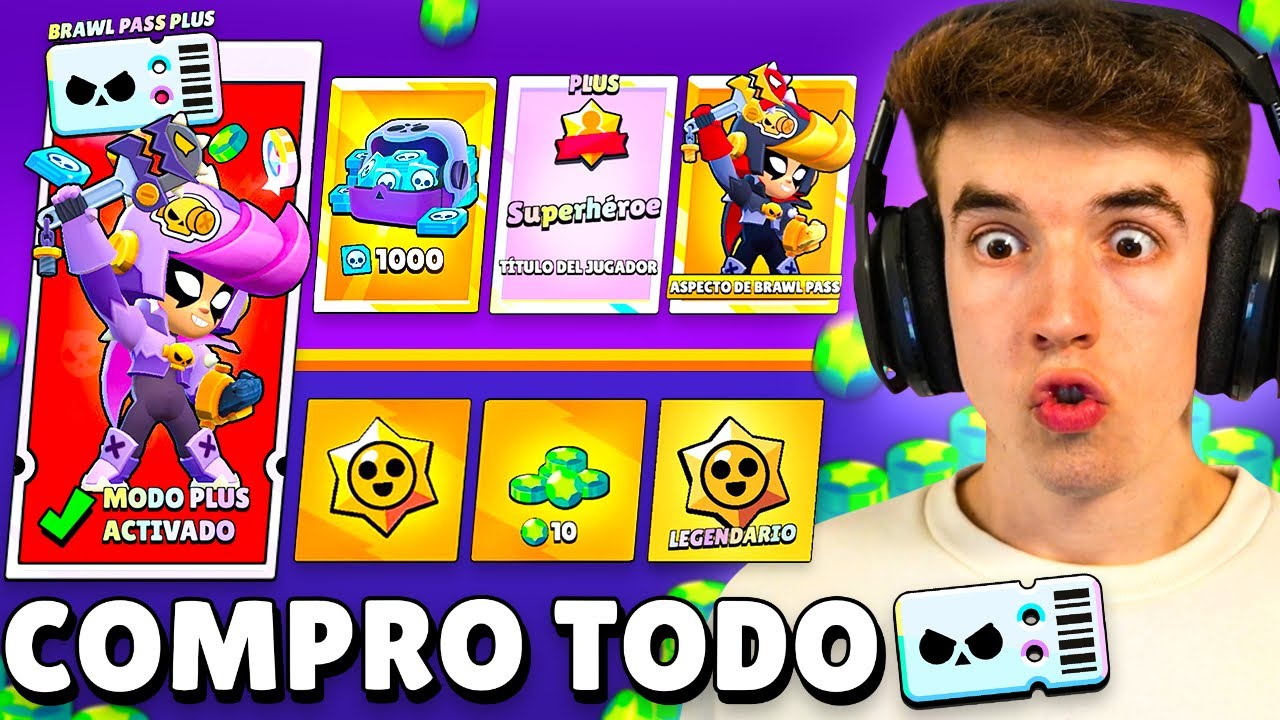 COMPRO *TODO* EL NUEVO PASE de SUPERHEROES en BRAWL STARS