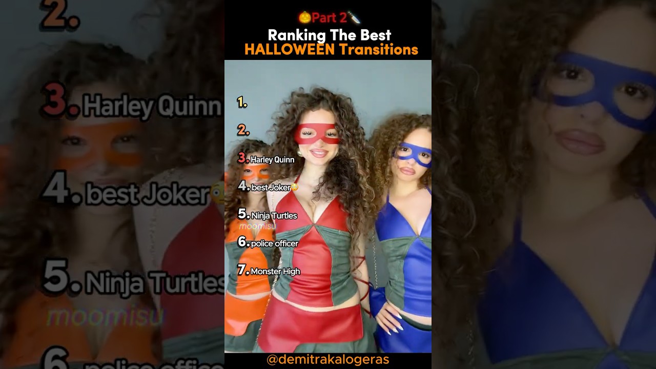 Ranking The BEST Halloween Transitions 🎃✨(Part 2) tiktokviral transition