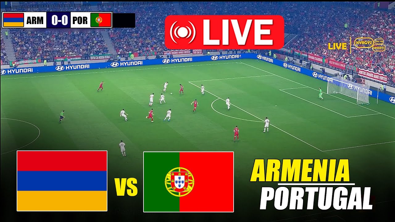 🔴LIVE : ARMENIA vs PORTUGAL | Qualifiers eFootball PES 21 Simulation Gameplay