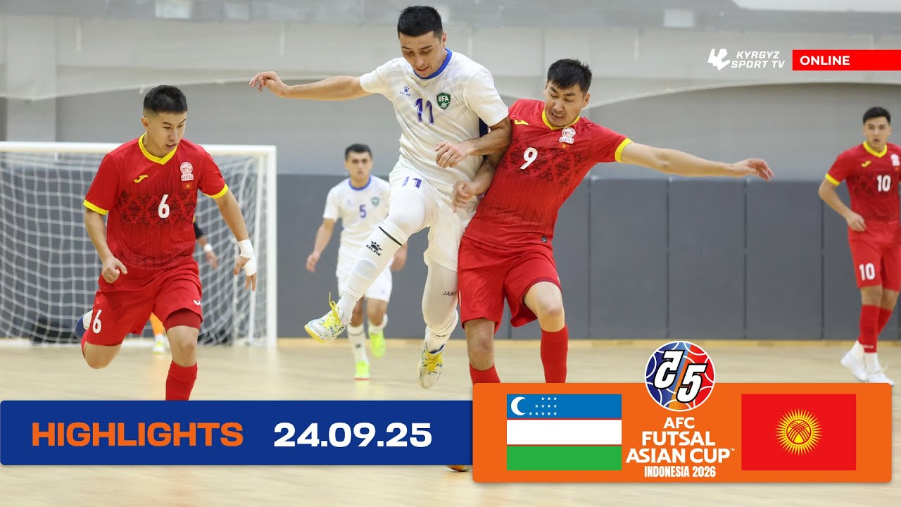 HIGHLIGHTS | Узбекистан - Кыргызстан | Отборочные игры Кубка Азии 2026 по футзалу