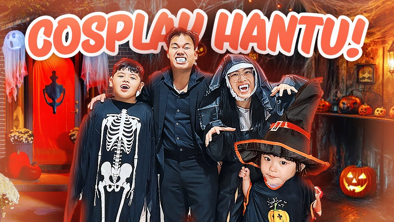 YUKA-CHAN COSPLAY JADI HANTU HALLOWEEN! | vlog