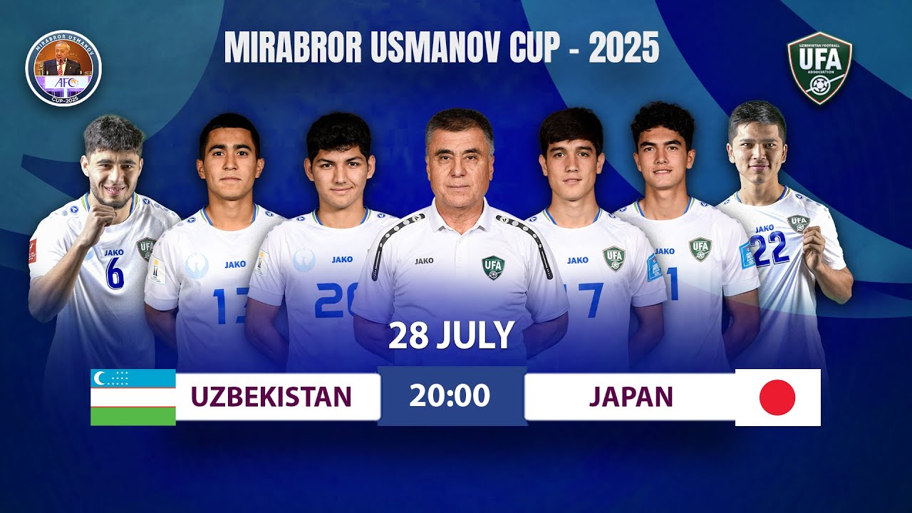 Uzbekistan vs Japan | U23 | Mirabror Usmanov Cup - 2025