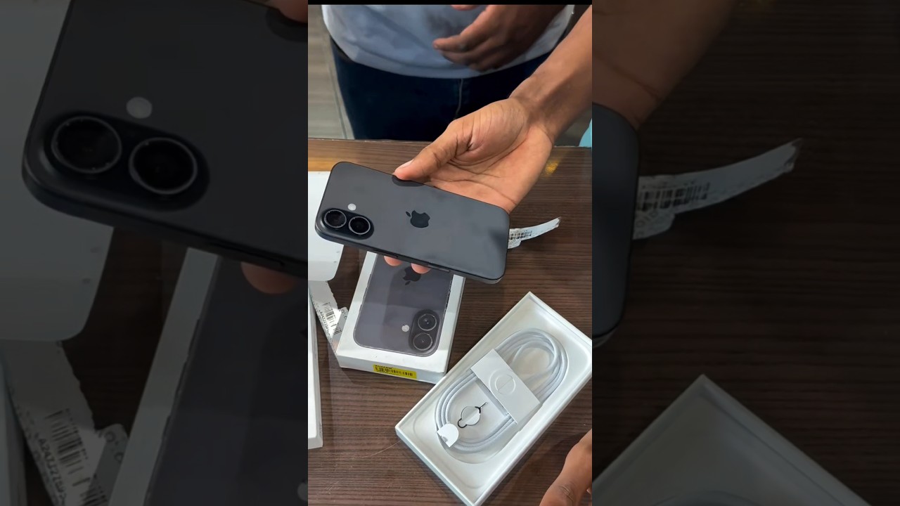 Unboxing iphone 16 Black Classic @Aasif_333