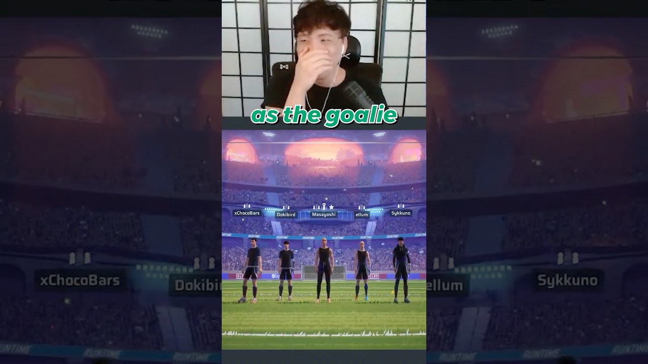 Trying to score as the Goalie in REMATCH sykkuno