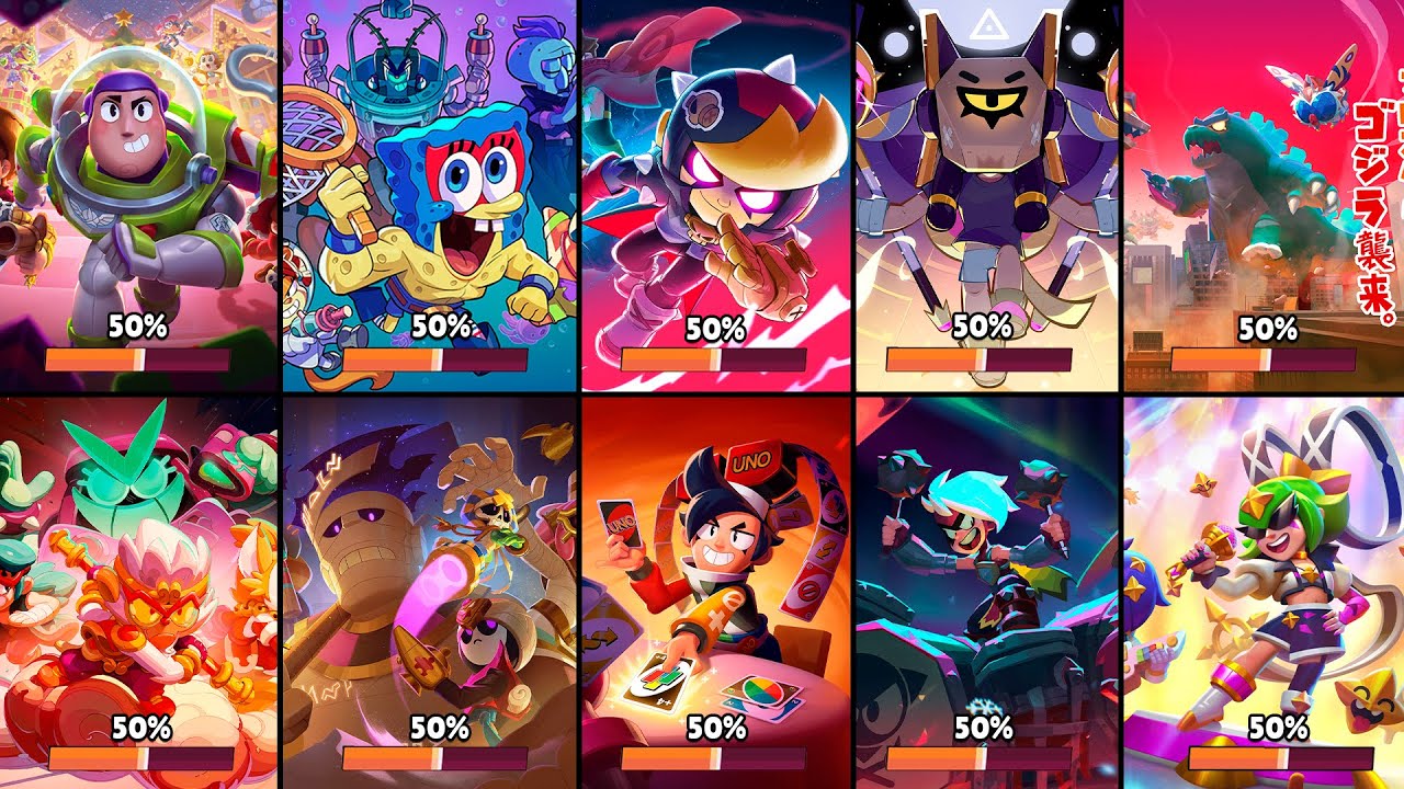 All Loading Screen Evolution in Brawl Stars (2017 — April 2025)