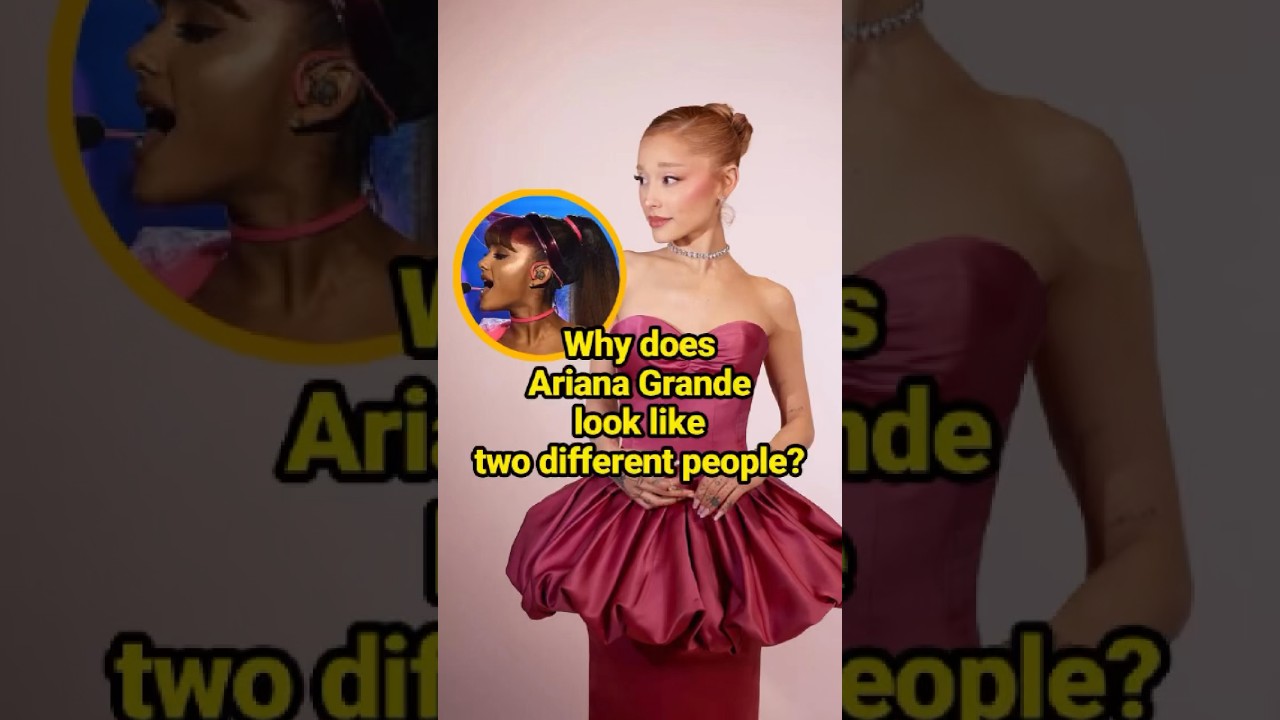 Why does Ariana Grande look like two different people? #celebrity #ArianaGrande