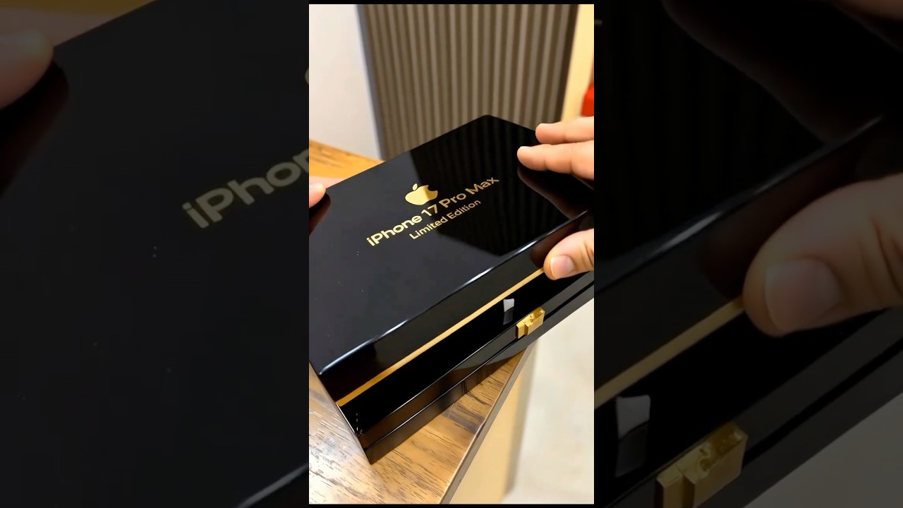 iPhone 17 Pro Max Limited Edition Unboxing 😱 | 24K Gold 17ProMax Dubai