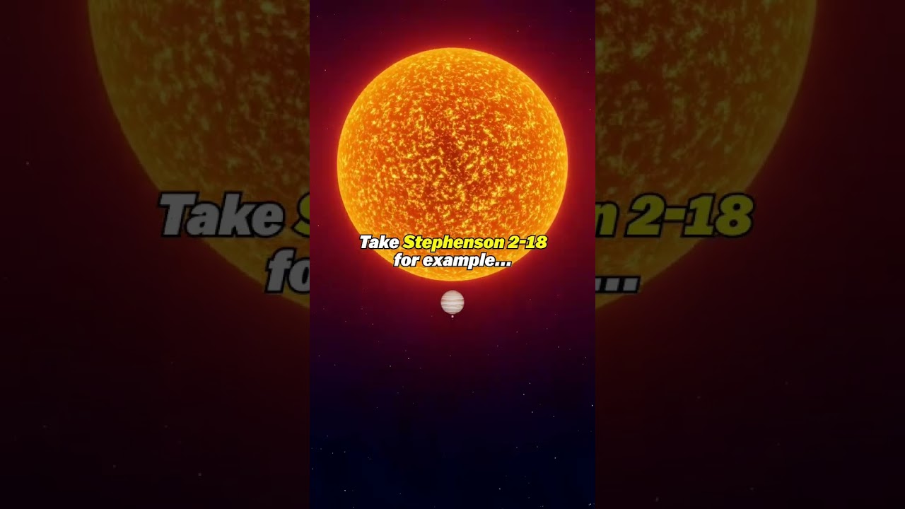 The Sun is ACTUALLY Small! #space #sun #stars