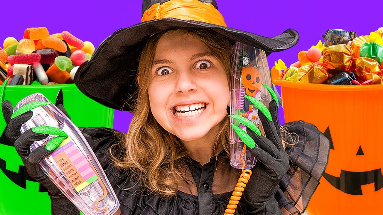 Halloween Trick or Treat Adventure! Funny Challenges, Monsters & Escape Stories for Kids