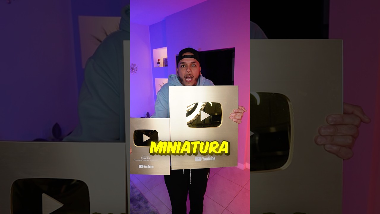 PLACA MINIATURA vs TAMAÑO REAL!!😱💎 1 Millón en YouTube🥳 shorts