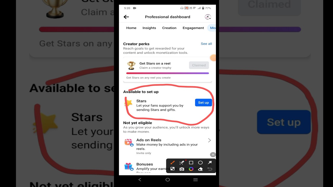 Facebook Stars Monetization setup #starssetup #tech #facebook