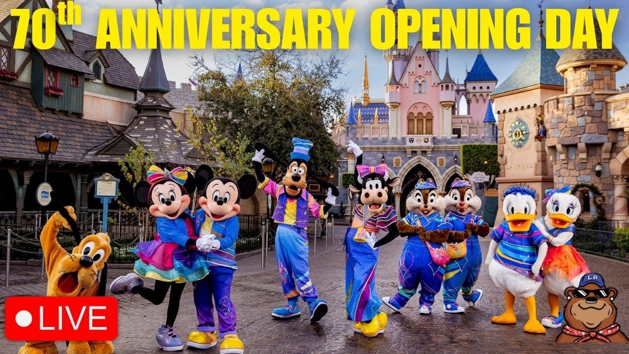 🔴 Live: Opening 70th Anniversary Stream at Disneyland! - Paint the Night, Fireworks & WoC - 05/16/25
