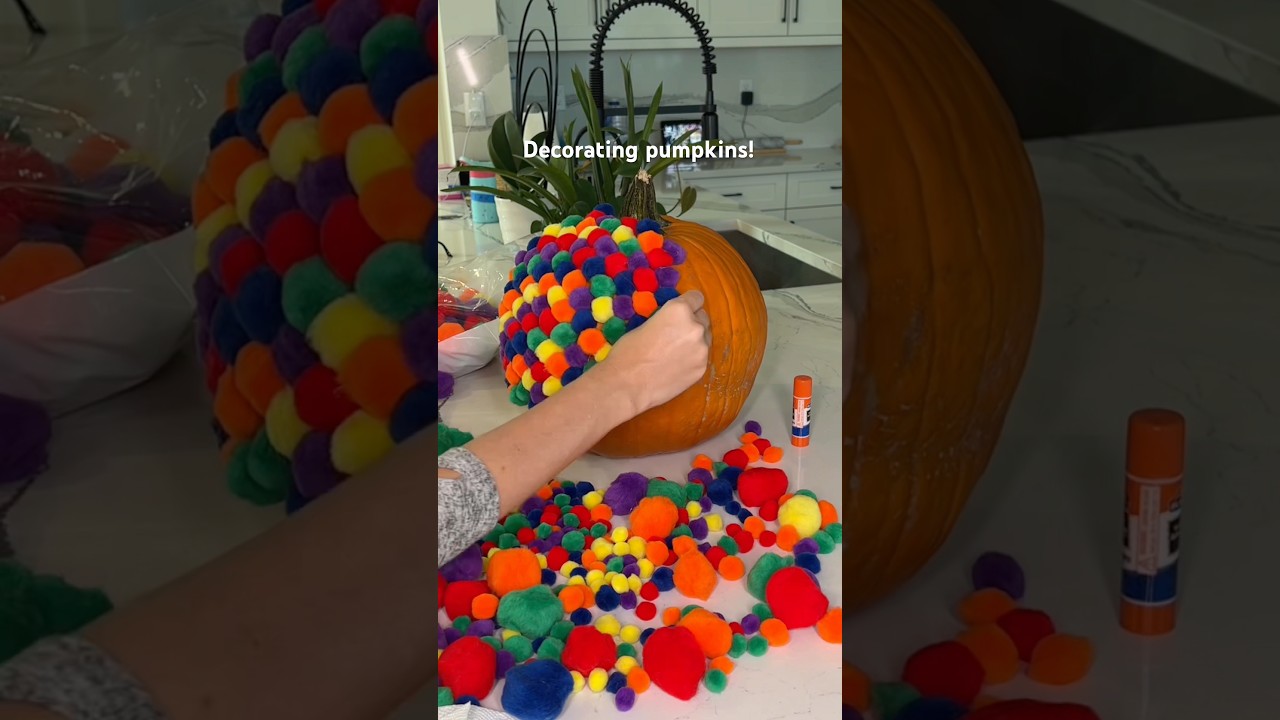 Can you guess what this is? Decorating pumpkins for Halloween!!