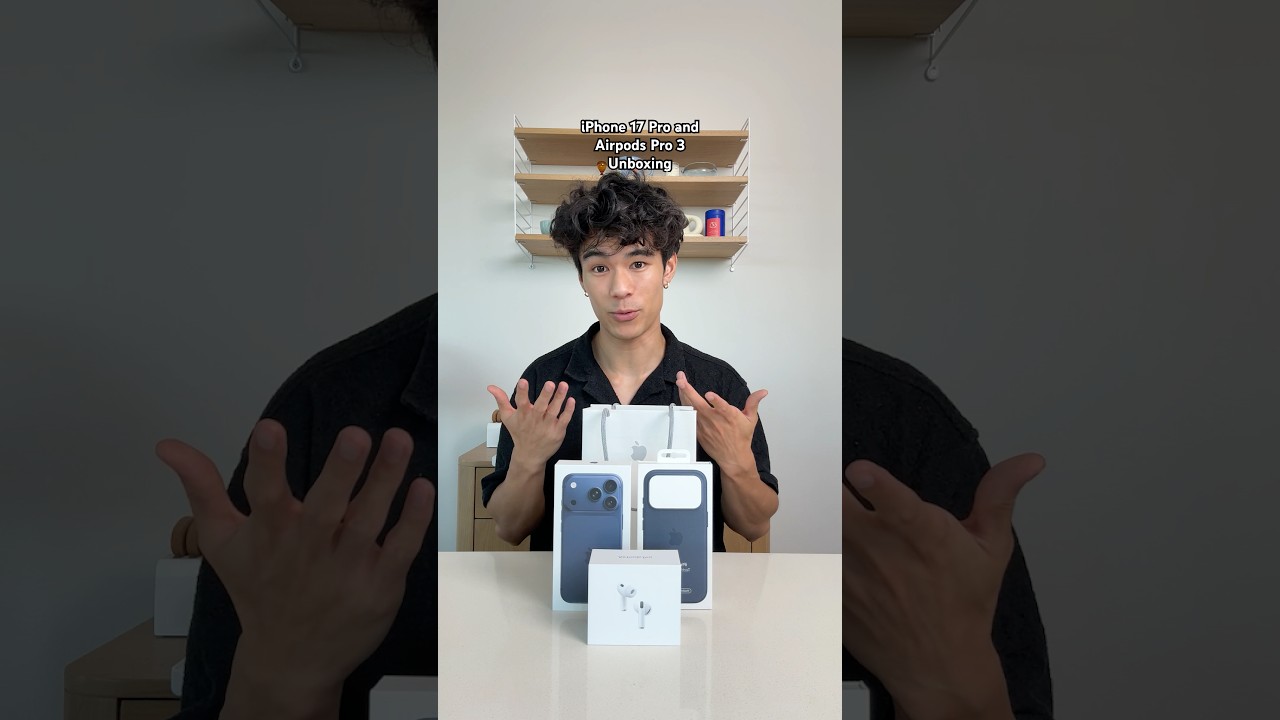 Unboxing the new iPhone 17 Pro and Airpods Pro 3