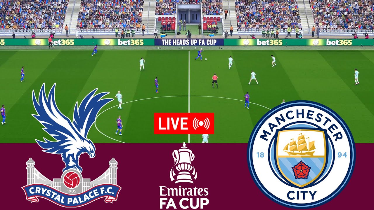 [LIVE] Crystal Palace vs Manchester City FA Cup 24/25 Final Full Match - Video Game Simulation