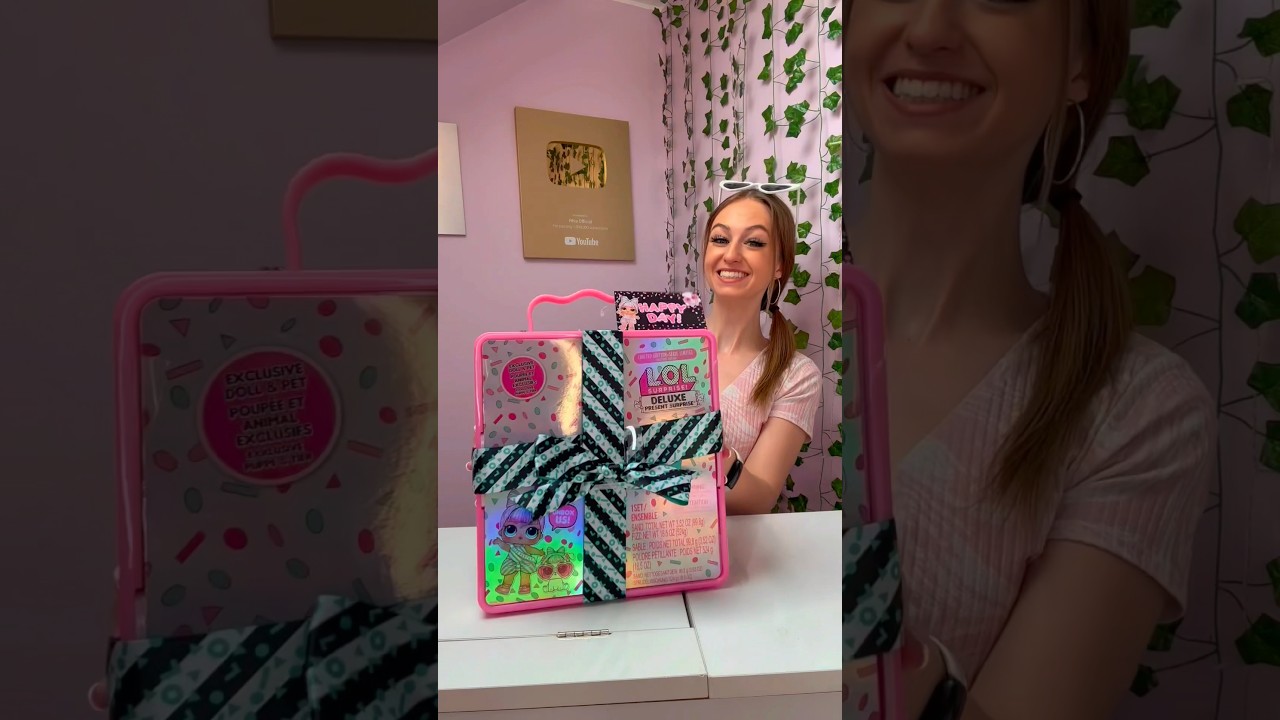 [ASMR] UNBOXING A GIANT *BIRTHDAY* L.O.L MYSTERY DELUXE PRESENT SURPRISE!!🥹💦🎁🎈(ON MY BDAY!🥳) Shorts