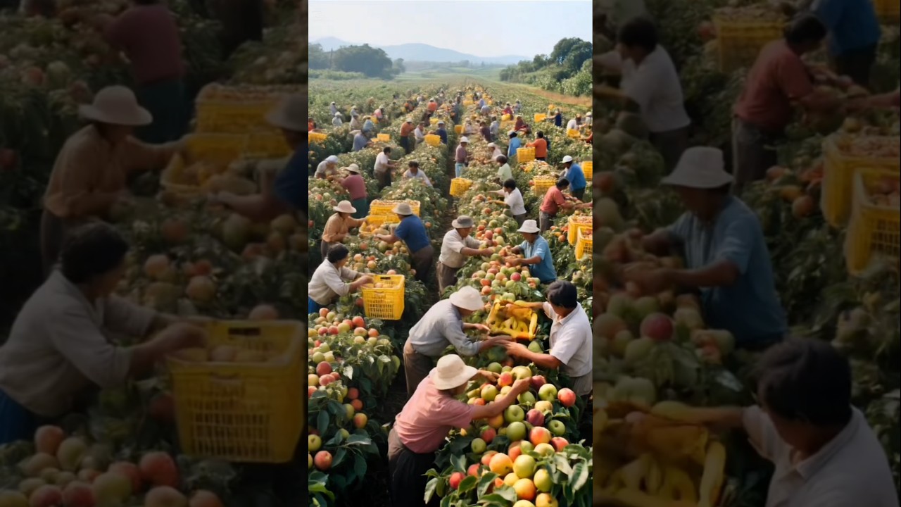 Enjoy beautiful nature and fruits 🥝🍒🍉🍑🥭🍈 #shorts #nature #fruit
