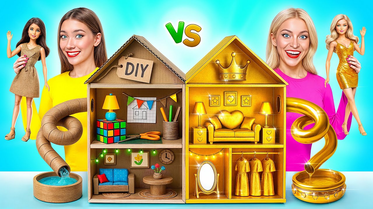 We Build Amazing Doll House | Rich vs Broke Challenge by Multi DO Smile