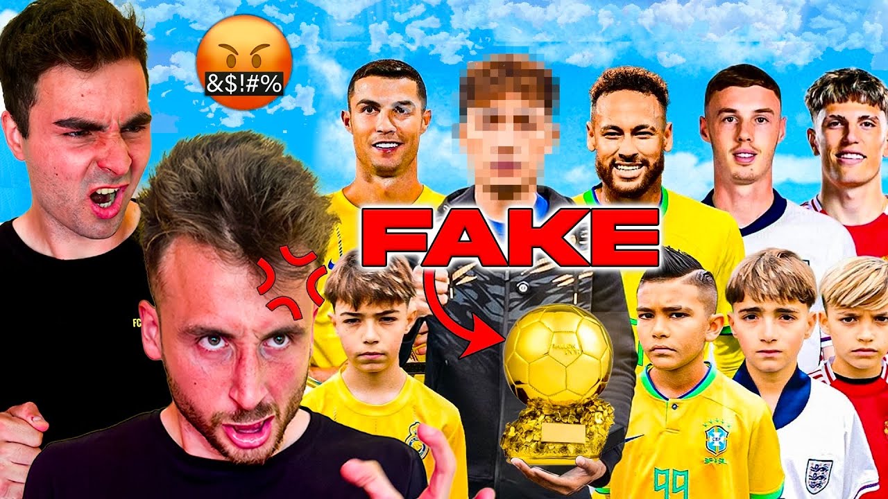 Questo youtuber ci ha COPIATO 🤬 REAGIAMO al pallone d'oro dei bambini FAKE!!