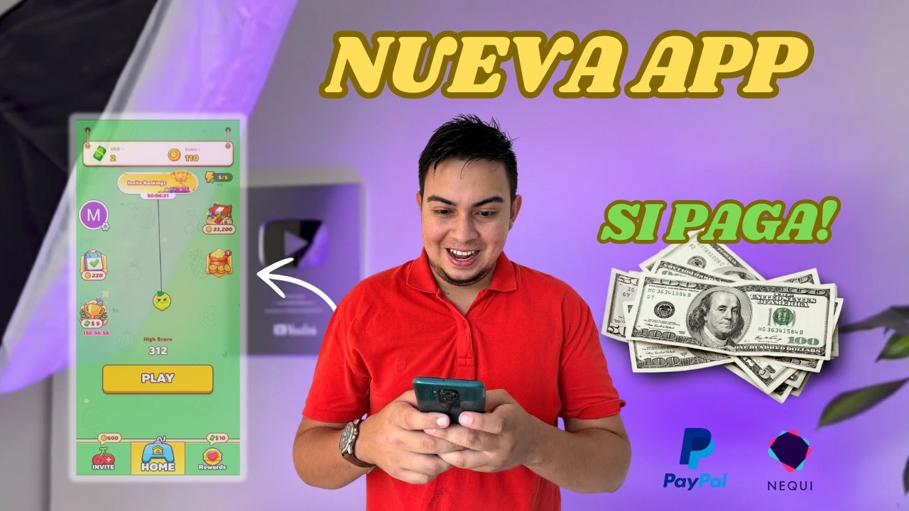 Cómo GANAR DINERO en internet Colombia nequi 2025 | Nueva app pagando a PayPal y Nequi (Agosto 2025)