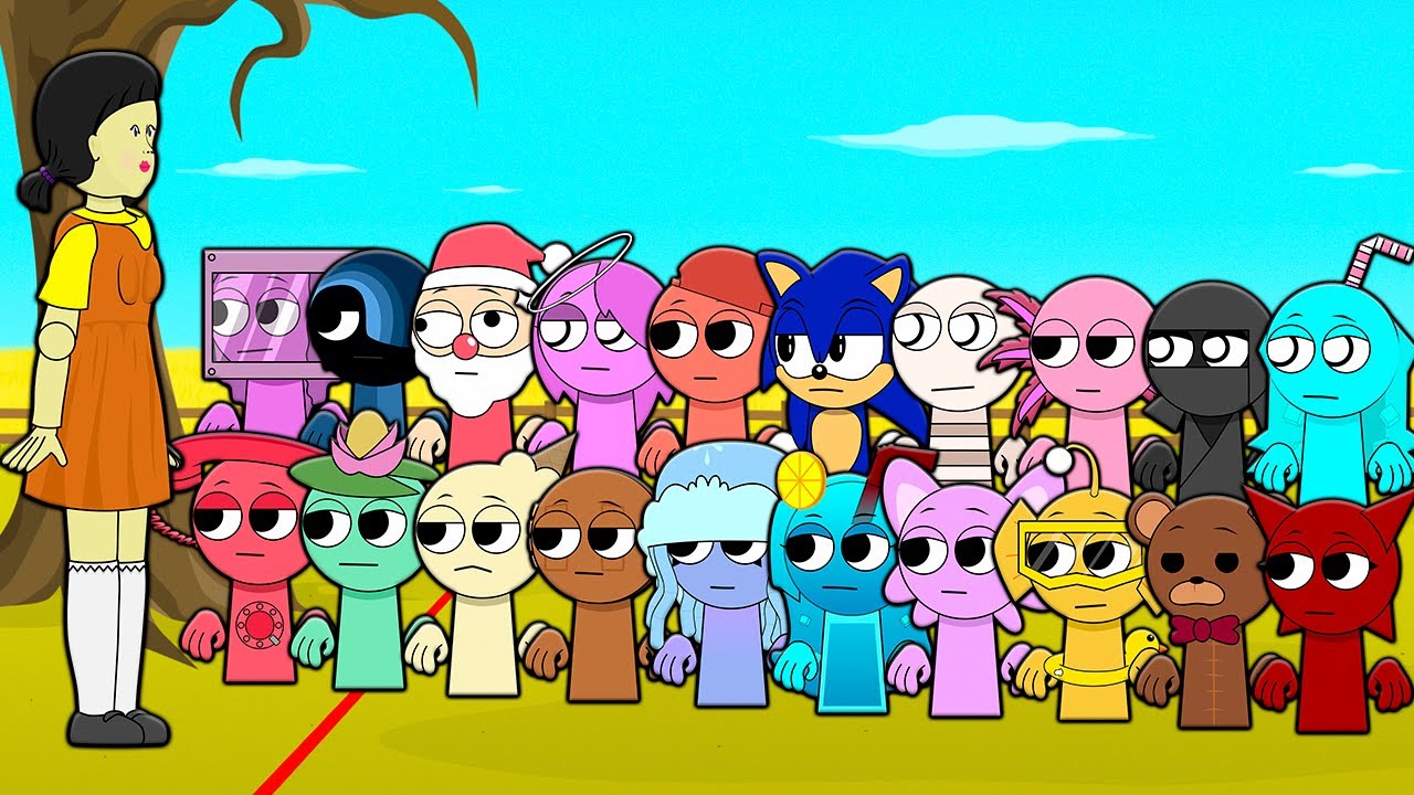 ИГРА В КАЛЬМАРА 2 С НОВЫМИ СПРУНКИ ОС! INCREDIBOX SPRUNKI VS SQUID GAME Мультик Анимация