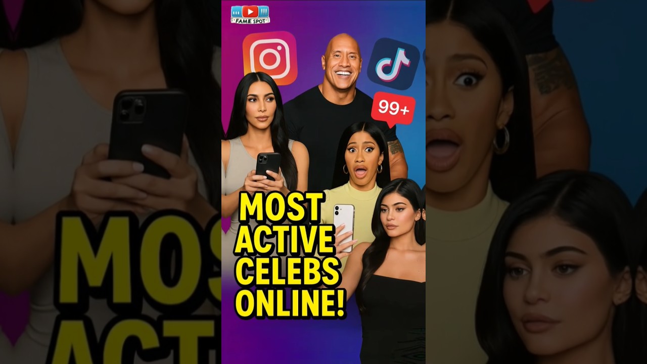 5 Celebrities Who Post the Most on Social Media #shorts #celebrity