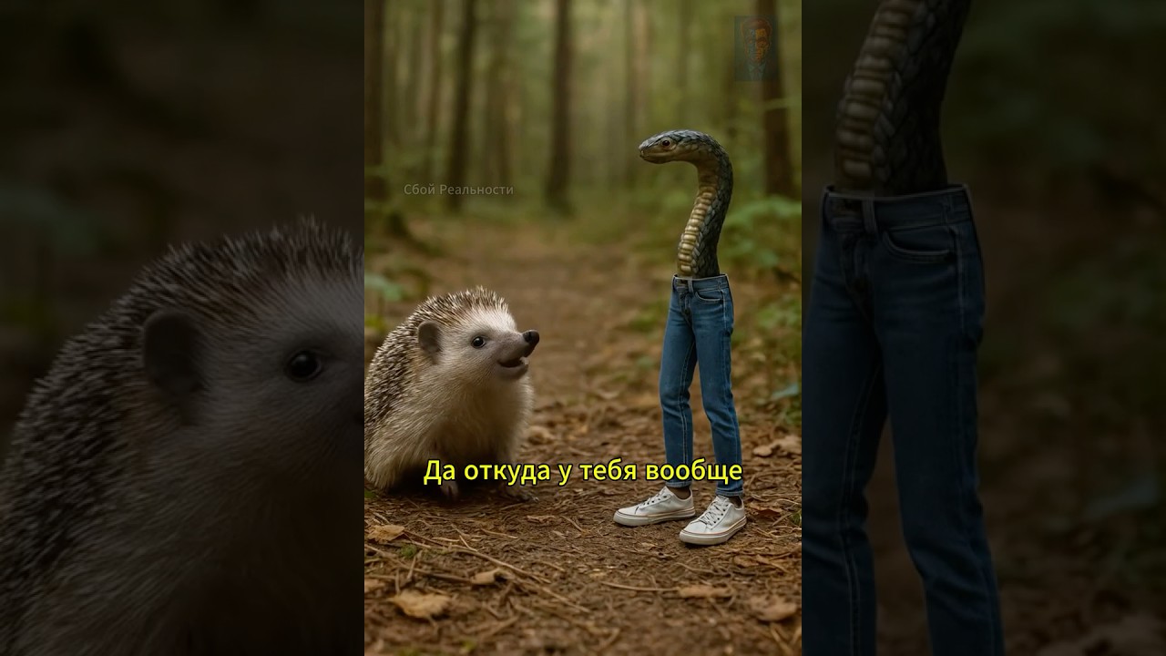 Змея с ногами - нейросеть ai юмор ии мем funny смешныеживотные hailuoai hailuo02 minmax