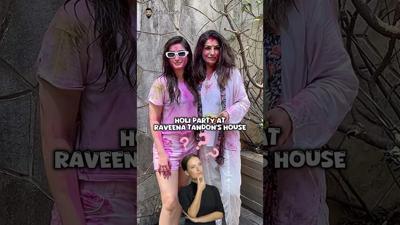 Celebrities At Raveena Tandon &amp; Rasha Thadani Holi Party #bollywood #raveenatandon #rashathadani