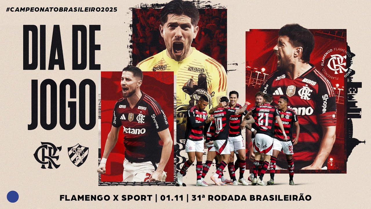 🔴 AO VIVO: FLAMENGO x SPORT | PRÉ-JOGO + NARRAÇÃO | BRASILEIRÃO (01/11/25)