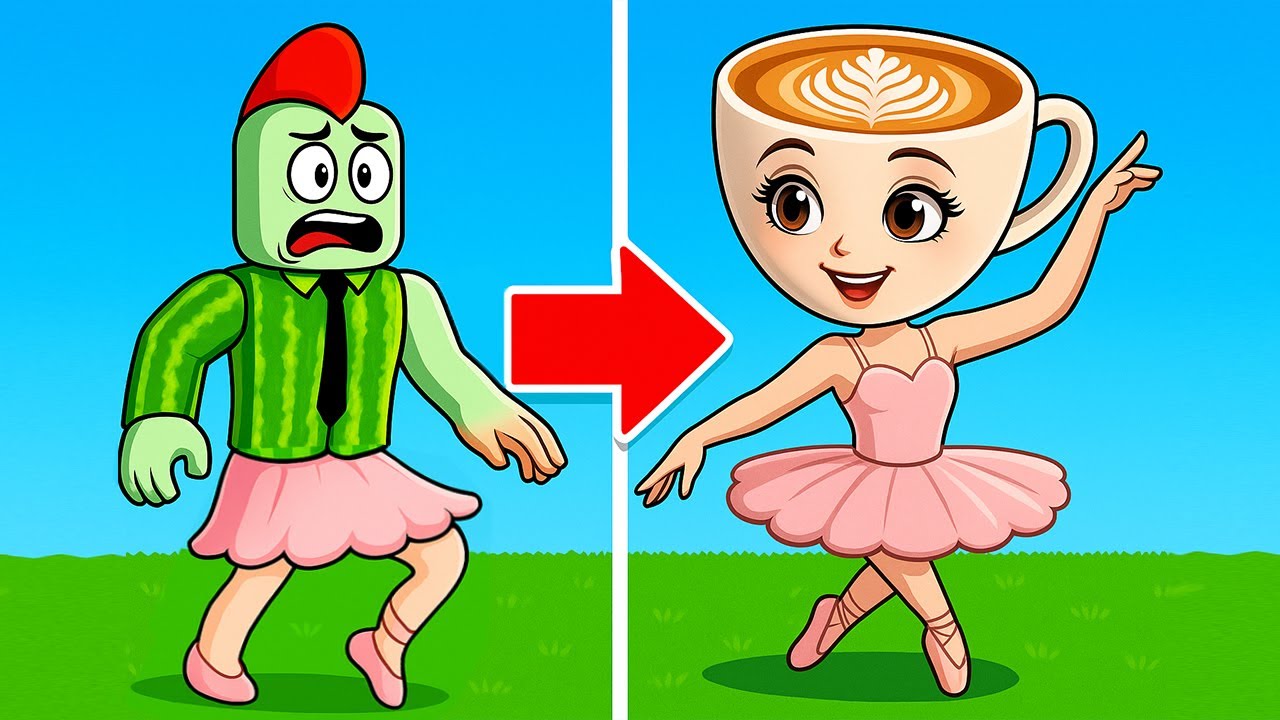 Job Veranderd In Ballerina Cappuccina In Roblox!