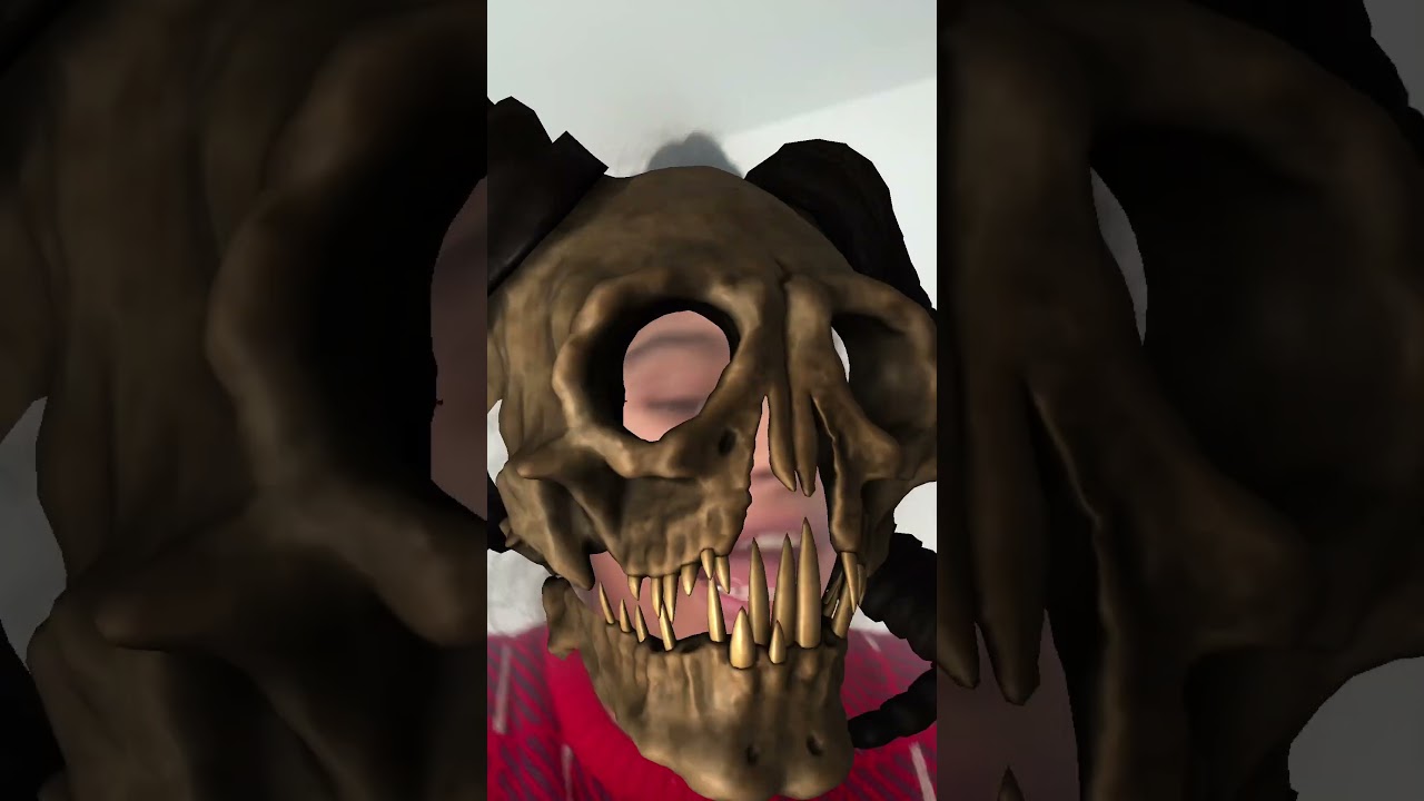 Scary skeleton monster