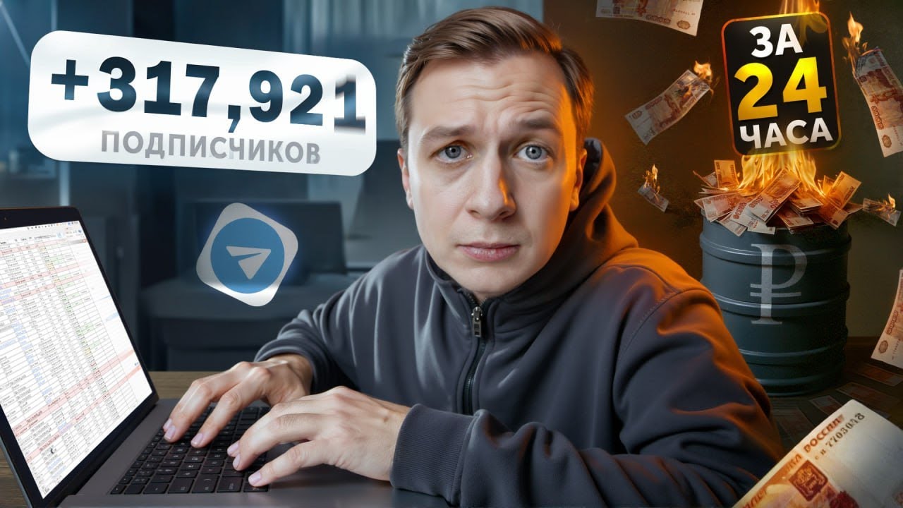 Сколько я Набрал Подписчиков за 24 часа в Телеграм? (потратил 2.000.000 ₽)