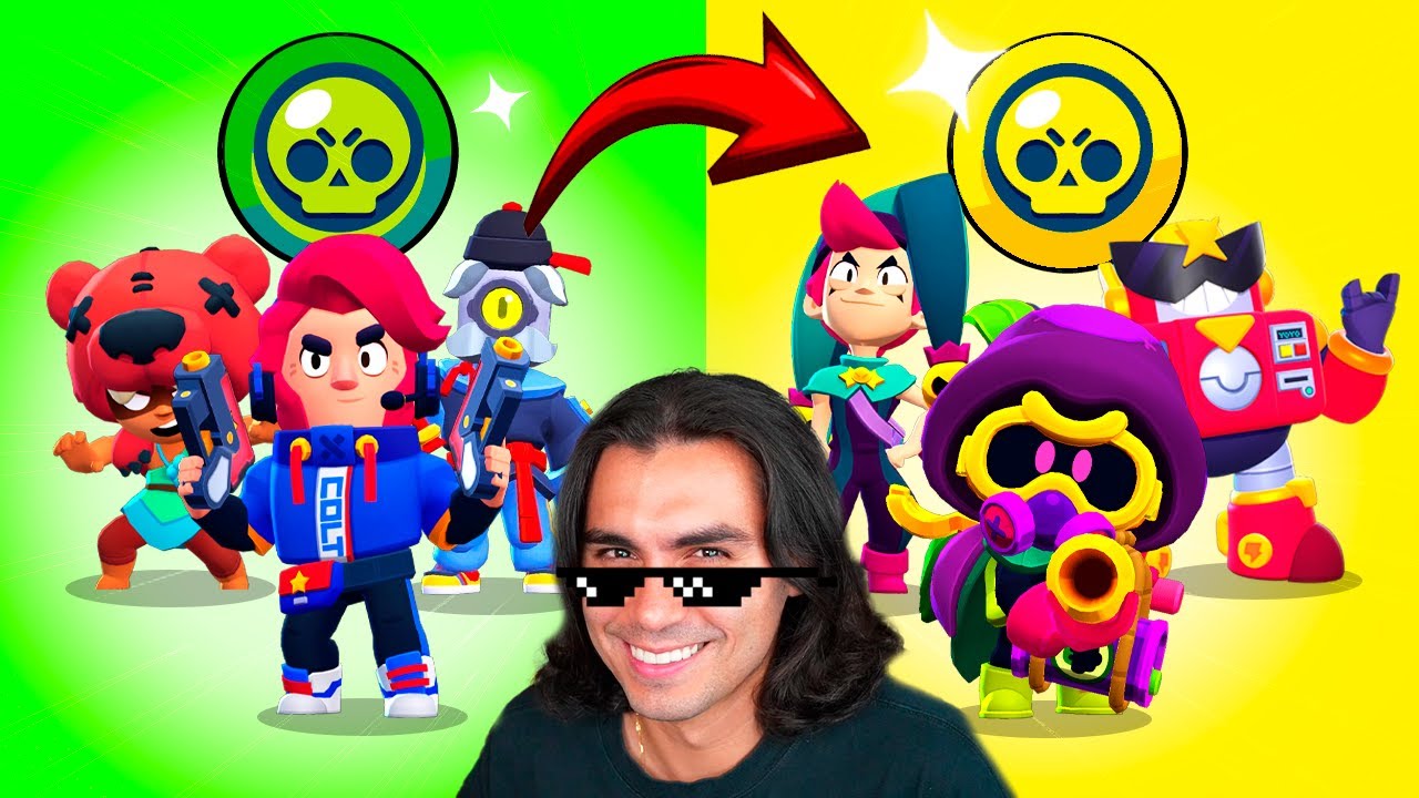 A CADA VITÓRIA MINHA RARIDADE MELHORA NO COMBATE TRIPLO no Brawl Stars