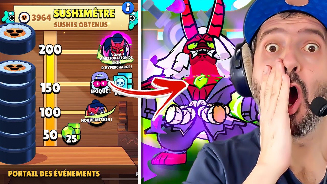 J&#39;AI TERMINÉ le NOUVEL EVENEMENT Brawl Stars ( 500€ de SUSHI )