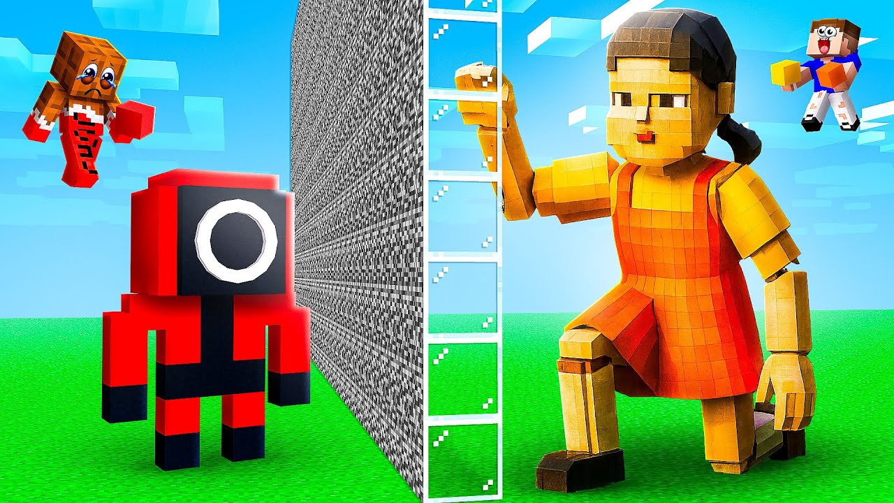 ЗРЯ МЫ ПОСТРОИЛИ КУКЛЫ из ИГРЫ В КАЛЬМАРА 3 В МАЙНКРАФТ!