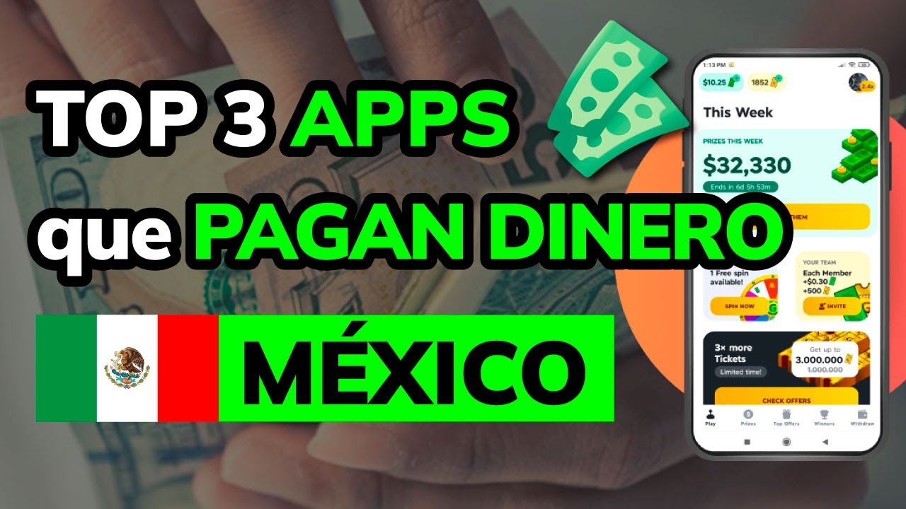 🤑  5 Mejores APPS para Ganar Dinero Real en México (2025)