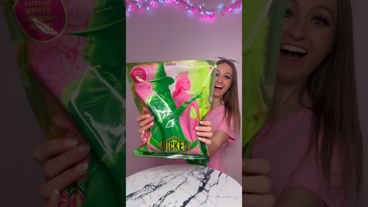 [ASMR] UNBOXING A GIANT *WICKED* MYSTERY BAG WITH 10+ SURPRISES!!😱🫧🪄💚 (RARE FIND!!🫢) Shorts