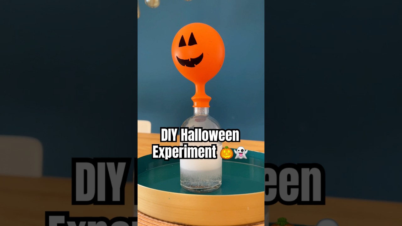 DIY Halloween Experiment kindergarten diy funforkids kidscrafts experiment forkids halloween
