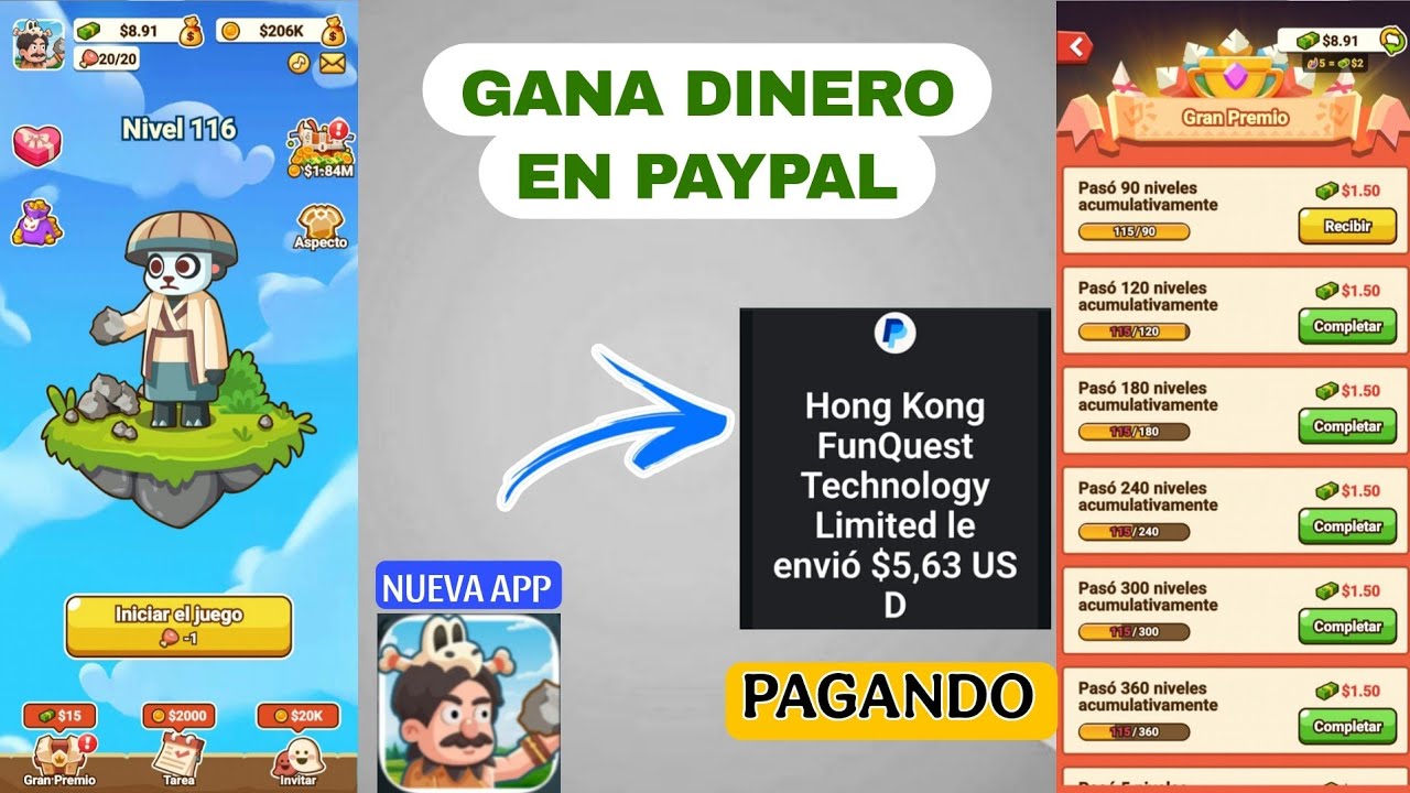 ✅ Cómo Ganar DINERO en PayPal 💰 NUEVA APP Completa Tareas fácil y RETIRA al INSTANTE 🤑