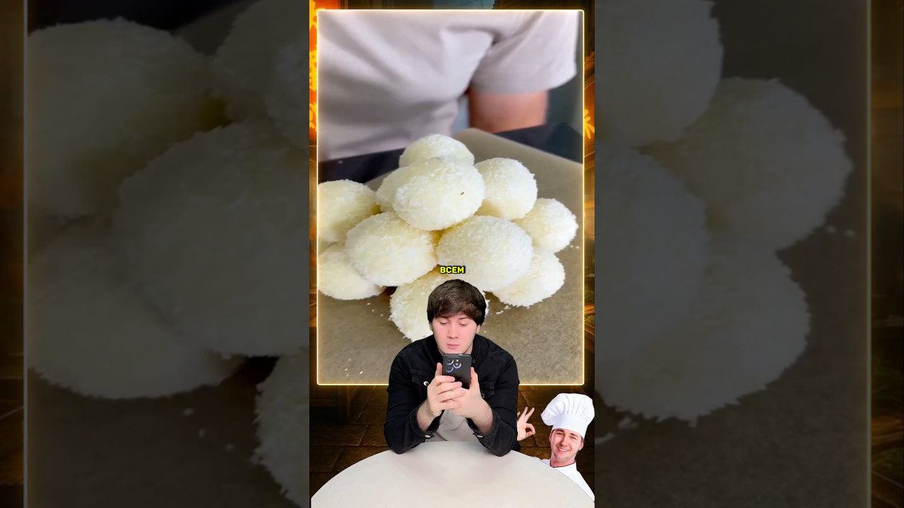 КОКОСОВЫЕ конфеты ИЗ 2-Х ИНГРЕДИЕНТОВ!!!  быстроивкусно рецепт еда