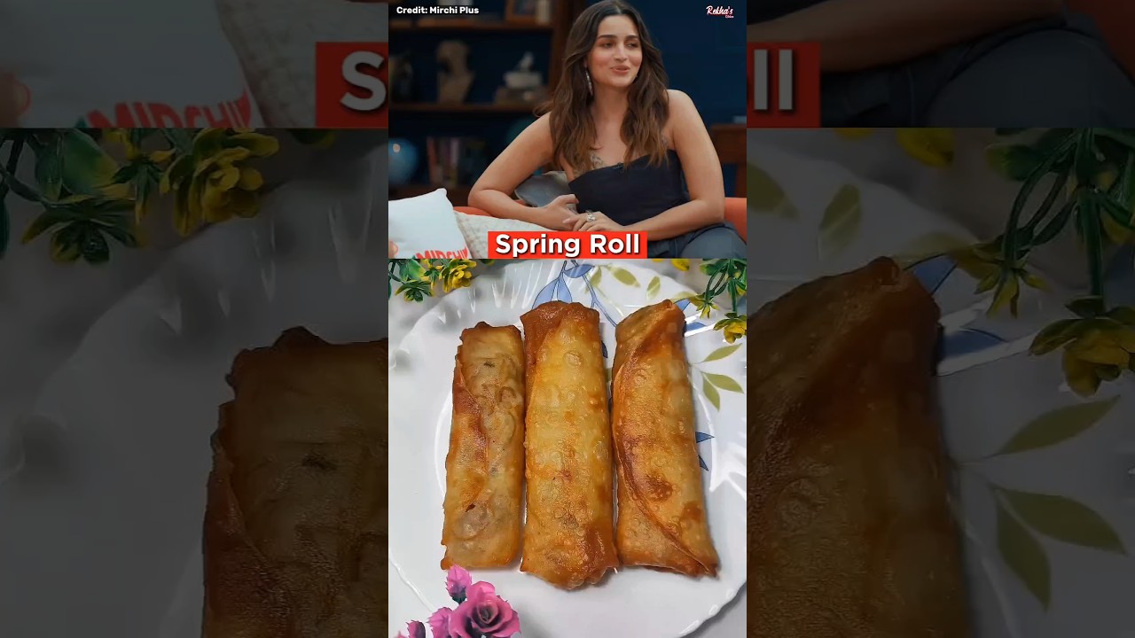 Alia Bhatt & Ranveer Kapoor Favourite Spring Roll shorts masterchefindia viral food