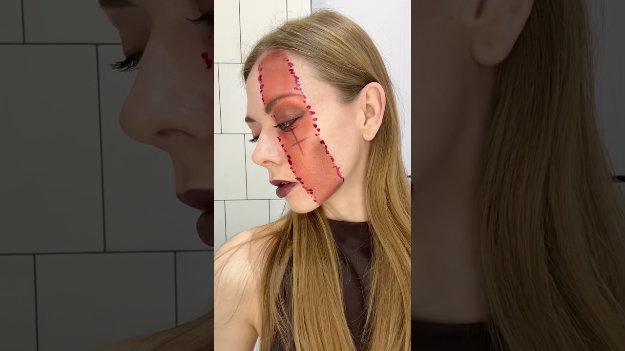 Получится даже если не умеешь ☑️ makeup halloween макияжнахэллоуин хэллоуин проверяемлайфхак
