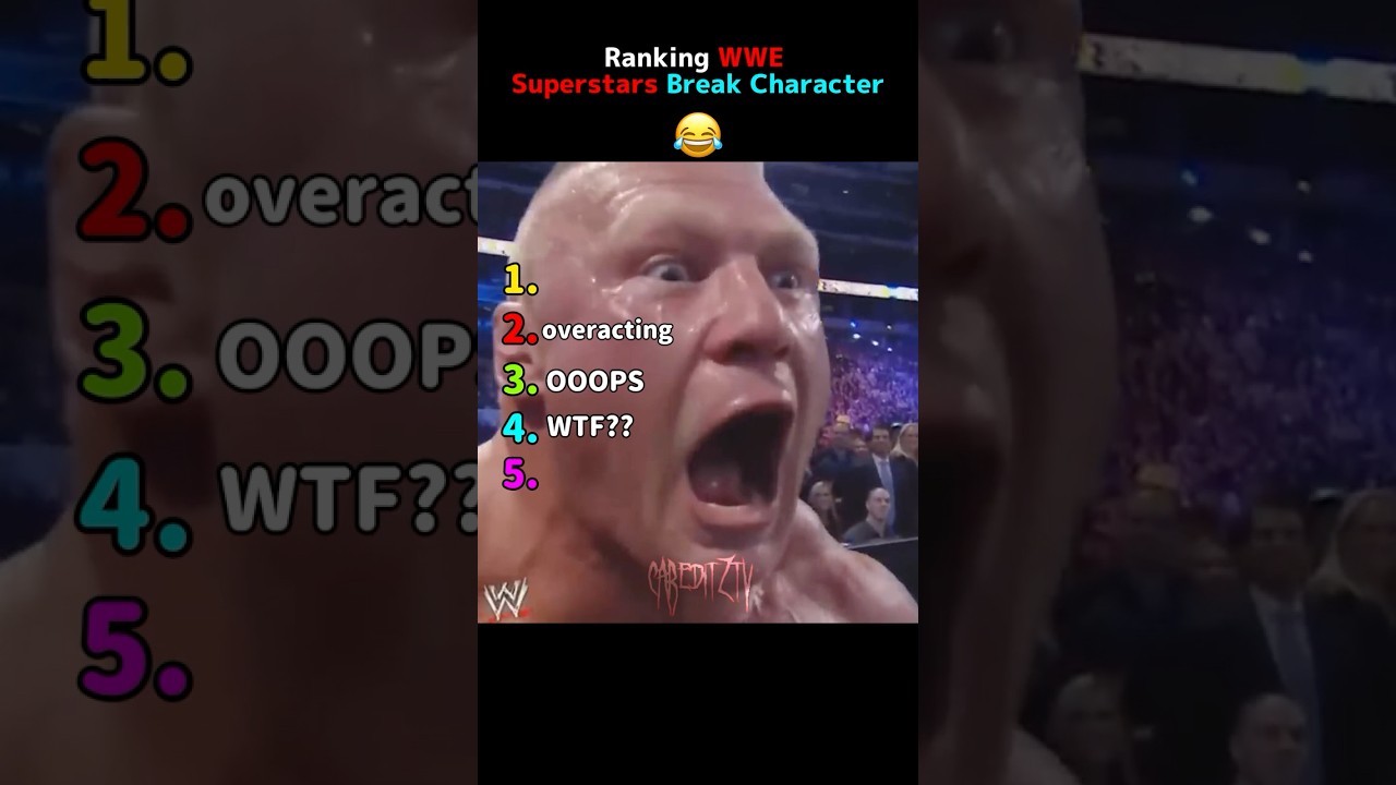 WWE Superstars Caught Breaking Character! 😂 | Part-1