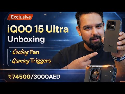 iQOO 15 Ultra Unboxing || Cooling Fan || Gaming Triggers || Gaming Phone 🔥