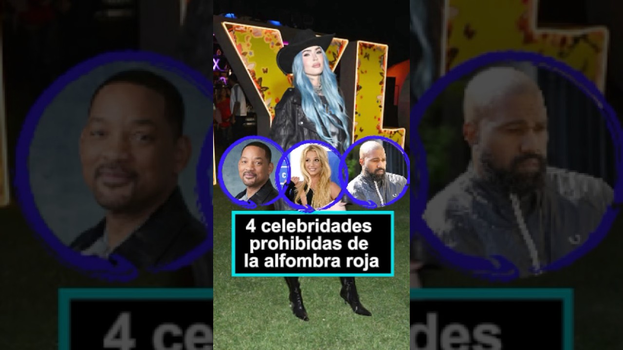 4 celebridades prohibidas de la alfombra roja.#usa#fyp#foryou#celebrity#Kanye West#Megan Fox