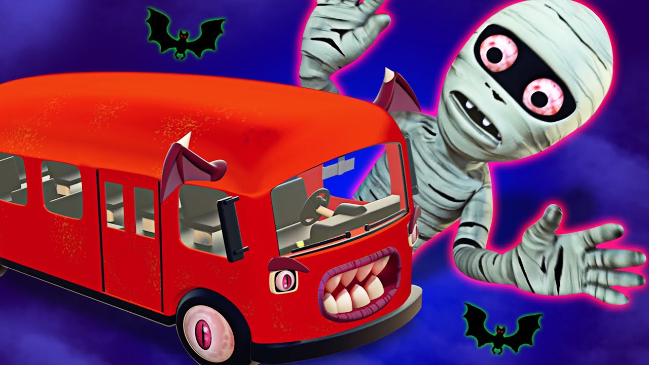 Lagu Halloween Untuk Anak-Anak | Roda Menakutkan Di Bus | HooplaKidz Bahasa