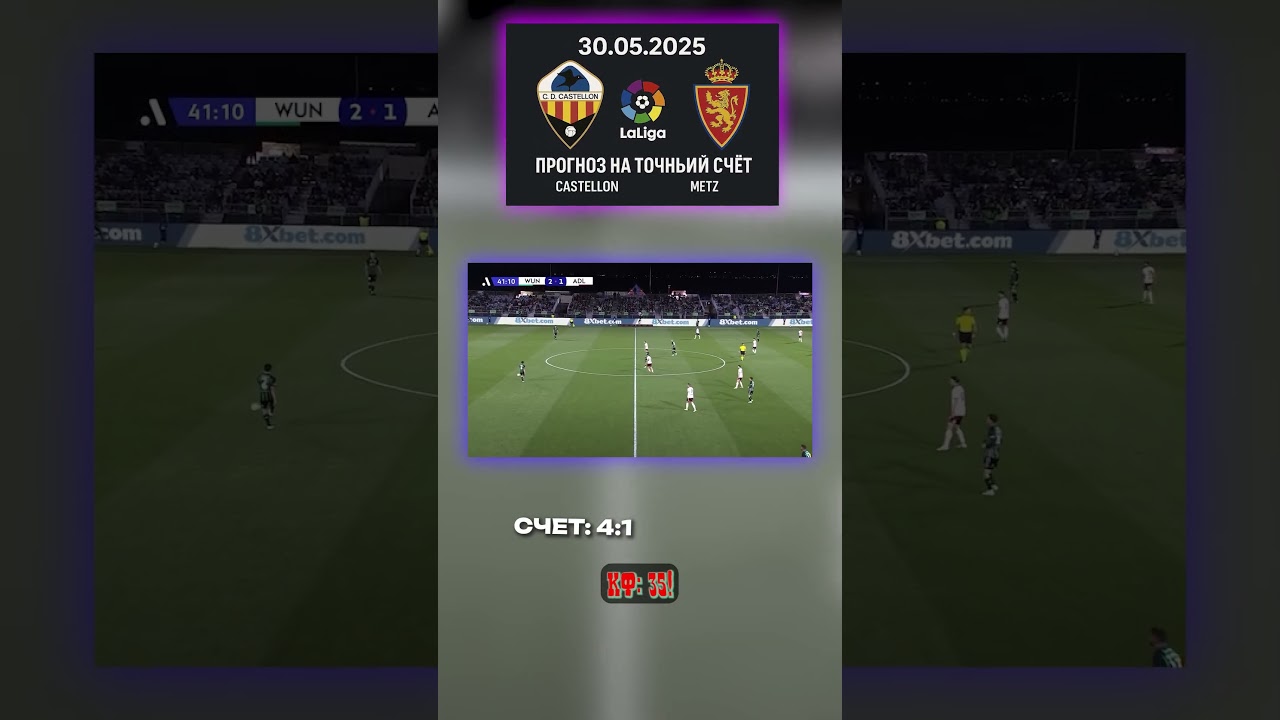 Congress 4:1 Кастеллон — Сарагоса. Всё по схеме аналитика футбол Bag