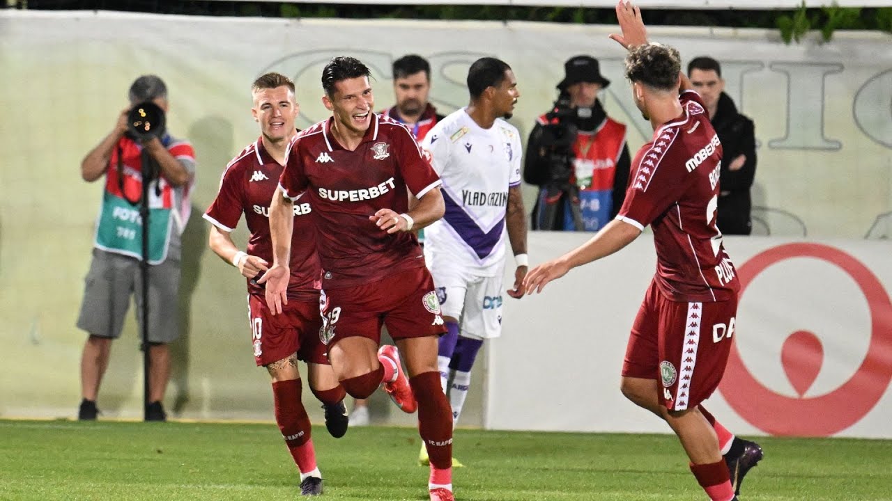 REZUMAT | FC Argeș - Rapid 0-2. Debut excelent pentru Gâlcă, ratări mari ale piteștenilor